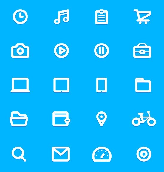 TWENTY Line vector set for web